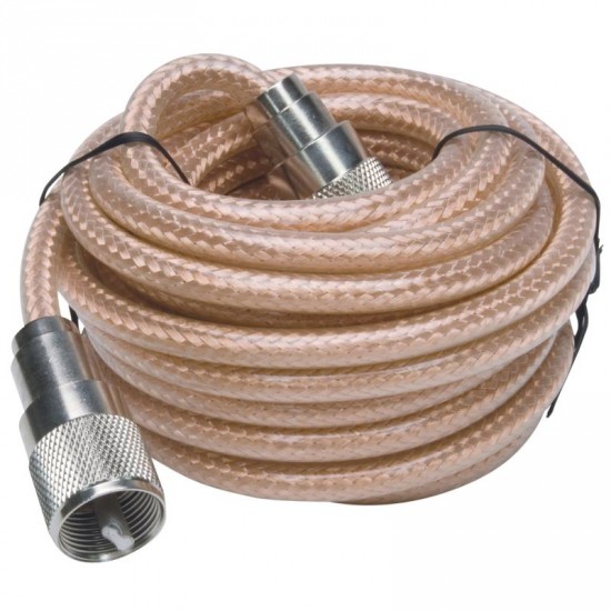 A8X12, 12' Câble Coaxial RG8X. se Connecte PL259 à PL259 (UHF)