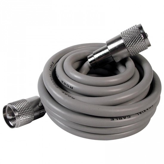 9' ft RG8X Coaxial Cable. PL-259 to PL-259 (UHF) Connectors