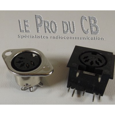 DISPC5D, Prise micro 5 pins dins chassis