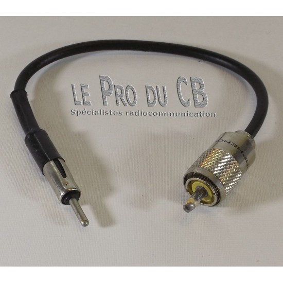 PDC12S, PL259 male to Motorola male adapter for CB antenna
