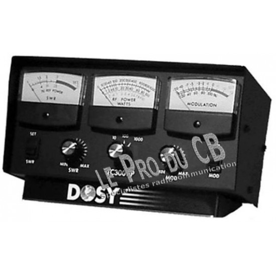 TC3001P, testeur 3 cadrans Dosy, SWR, Power, Wattage - TC3001P, Dosy 3 dials tester, SWR, Power, Wattage Dosy